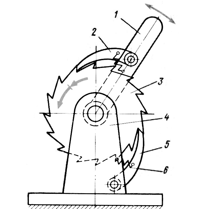 Храповый механизм для лебедки своими руками чертежи