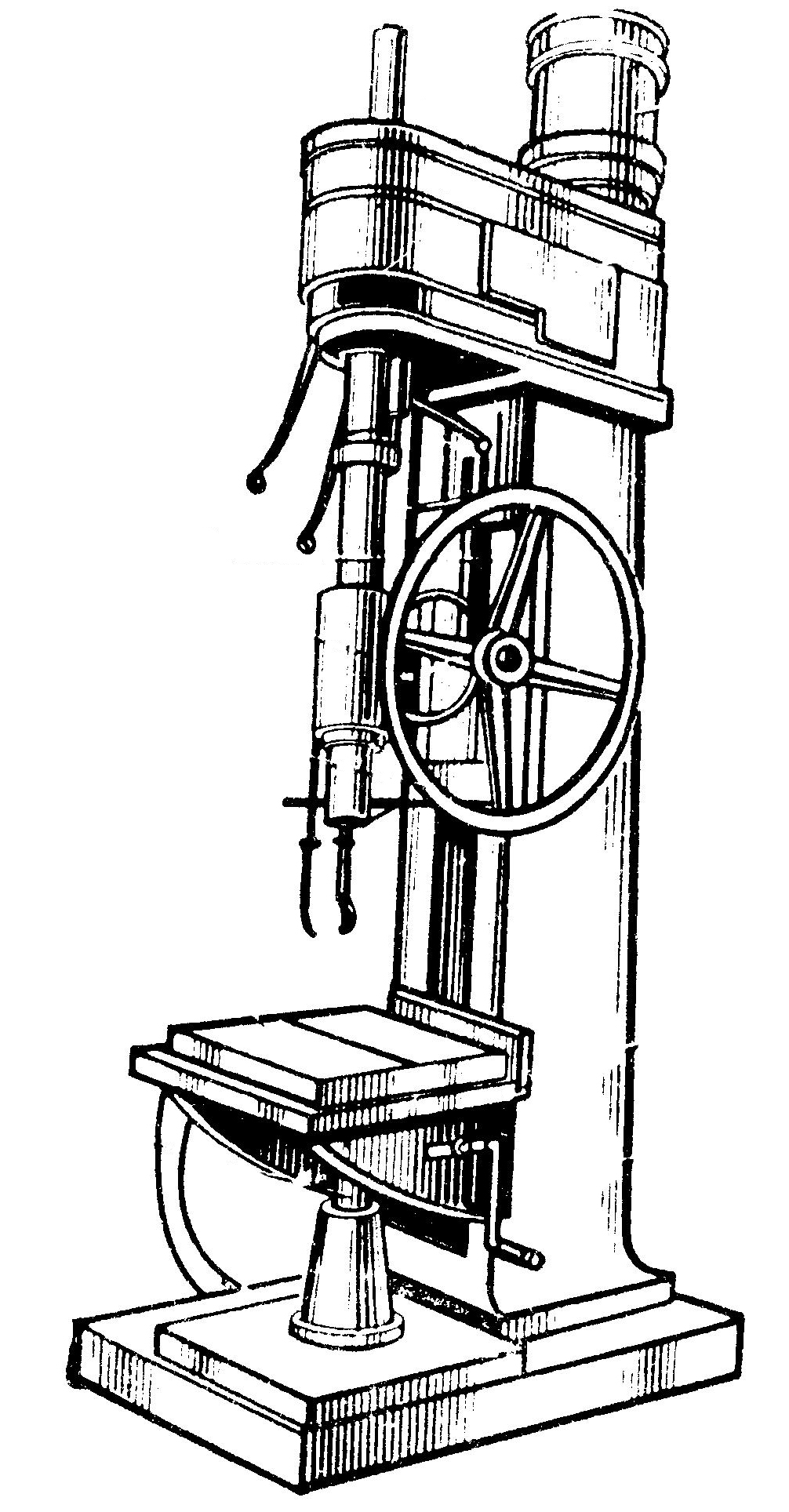 Сверлильный станок рисунок